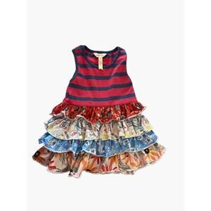 Matilda Jane Dress Size 4 Pullover Sleeveless Tiered Ruffle 2 sets available twi